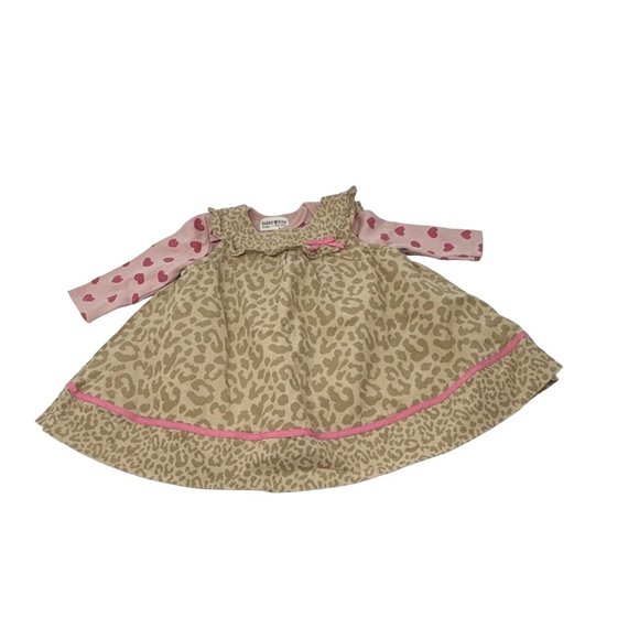 Baby Girl's Corduroy Jumper, 3 Body Suits, and 2 Leggings - Sizes 3-6 M & 6 M - Picture 2 of 12